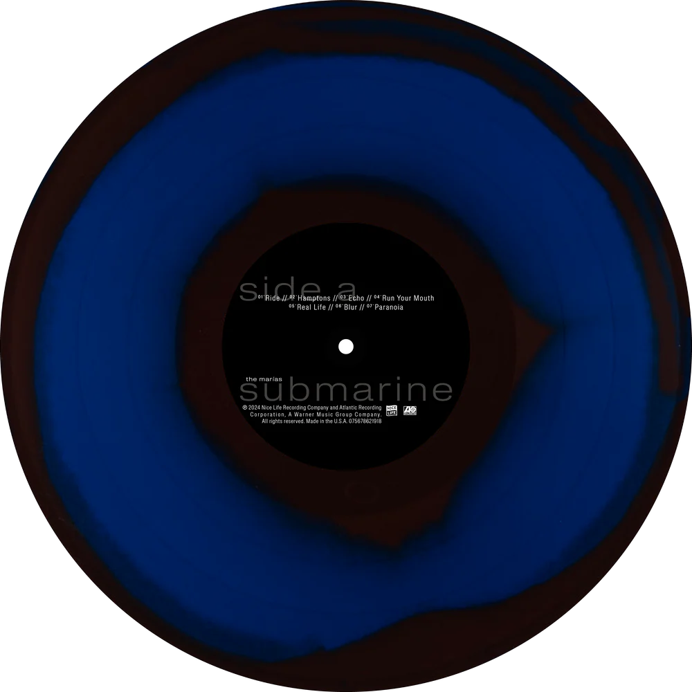 The Marias Submarine Blood Records Blue Black Numbered Vinyl LE /5000 Preorder - Spin City Records