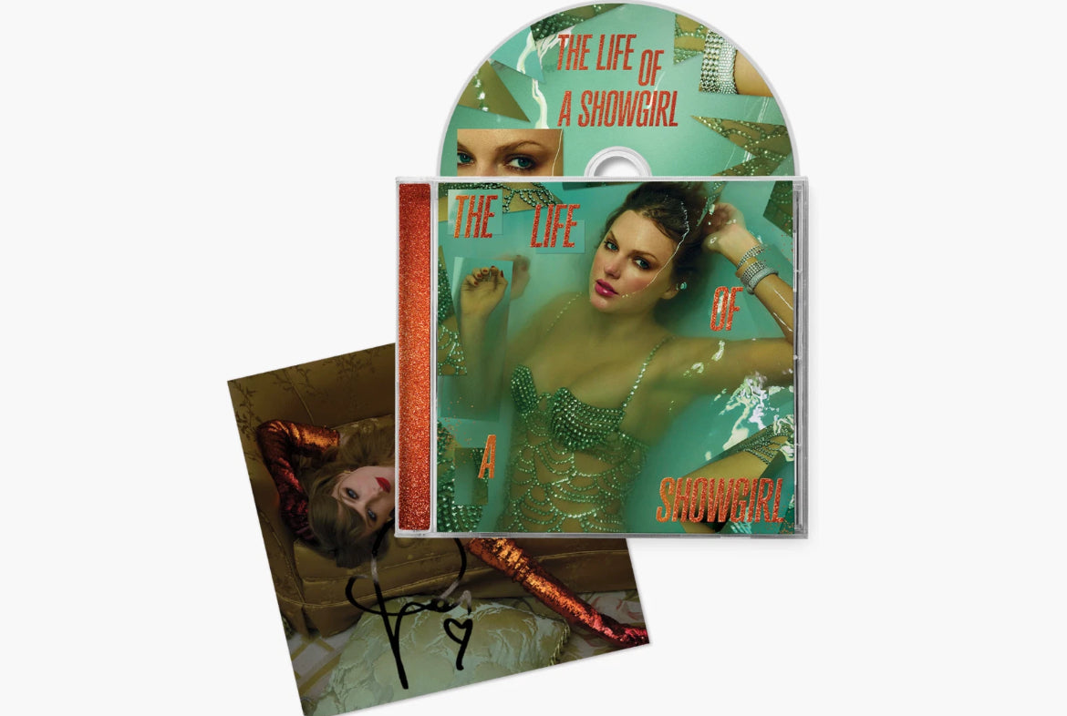 Taylor Swift The Life of a Showgirl CD w/ Hand Signed Photo #2