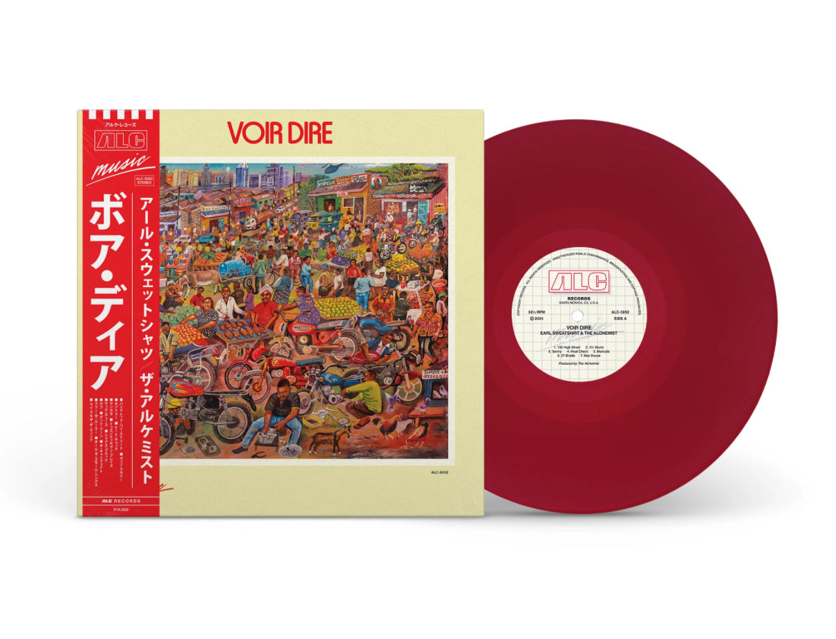 EARL SWEATSHIRT & THE ALCHEMIST  VOIR DIRE LP RED ViNYL OBI LE 300 - Spin City Records