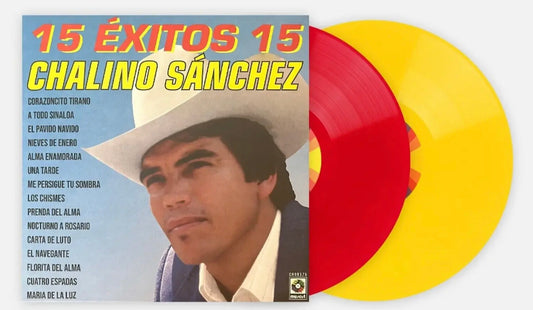 CHALINO SANCHEZ - 15 Éxitos 15 Red & Yellow Vinyl VMP Limited Edition - Spin City Records