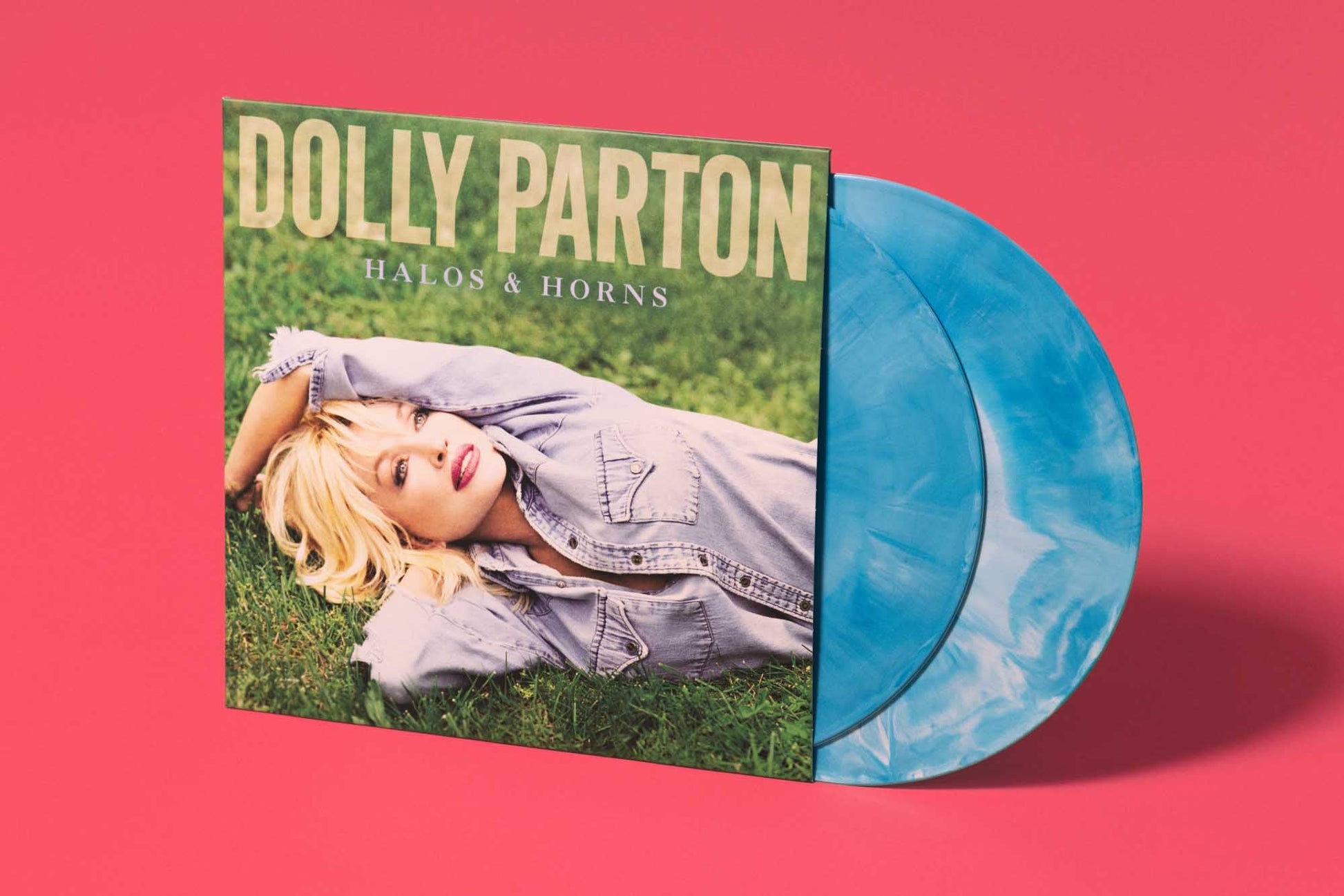 Dolly Parton Halos & Horns 2LP Exclusive Blue Galaxy Vinyl Limited Edition - Spin City Records