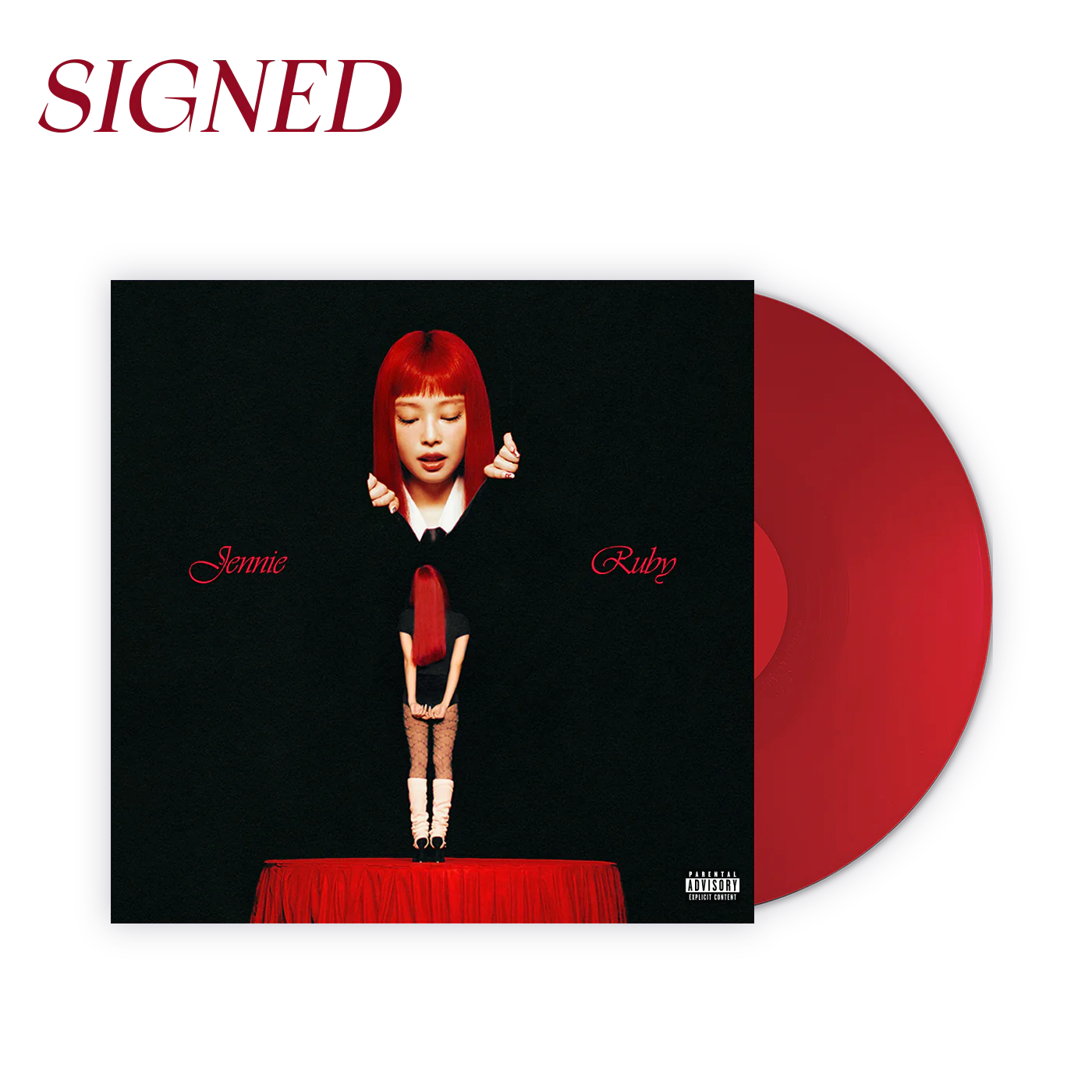 JENNIE SIGNED RUBY VINYL LP AUTOGRAPHED BLACKPINK K POP JENNIE SIGNED RUBY VINYL LP AUTOGRAPHED BLACKPINK K POP