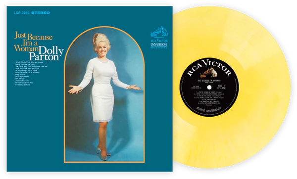 Dolly Parton Just Because I'm a Woman Yellow Vinyl VMP Exclusive