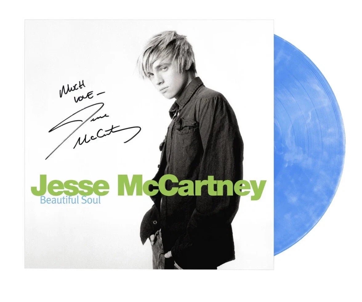 Jesse McCartney Beautiful Soul Blue SIGNED VINYL - Spin City Records