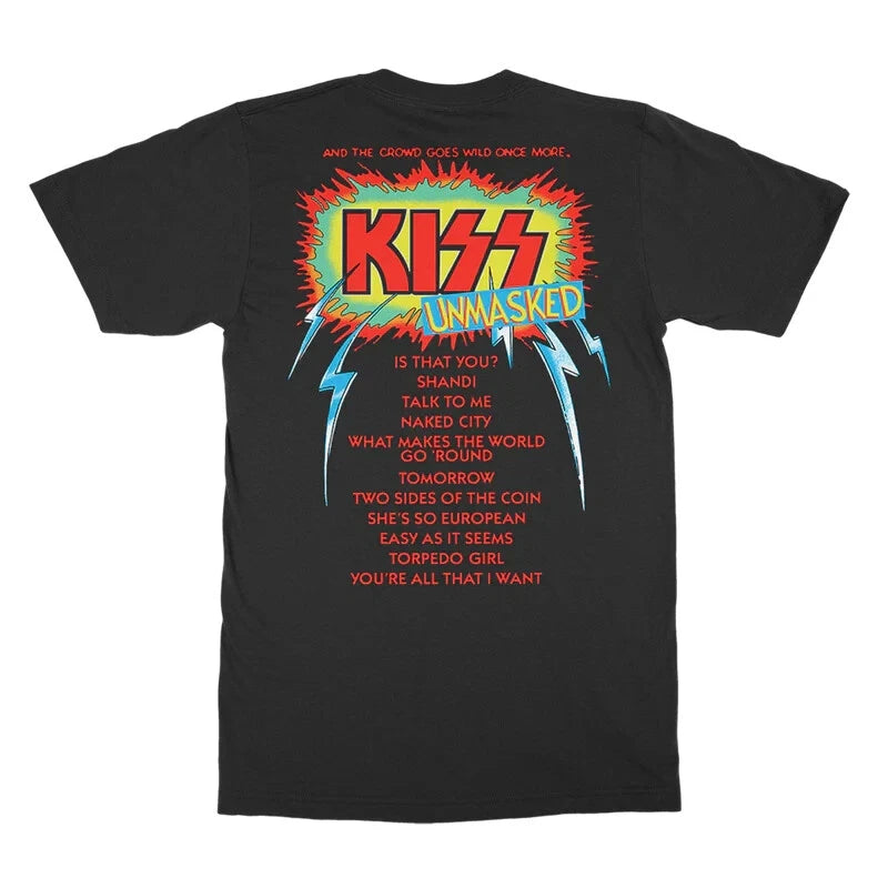 Kiss - Unmasked 45Th Anniversary Limited Rayban Colored Vinyl + T shirt - Spin City Records