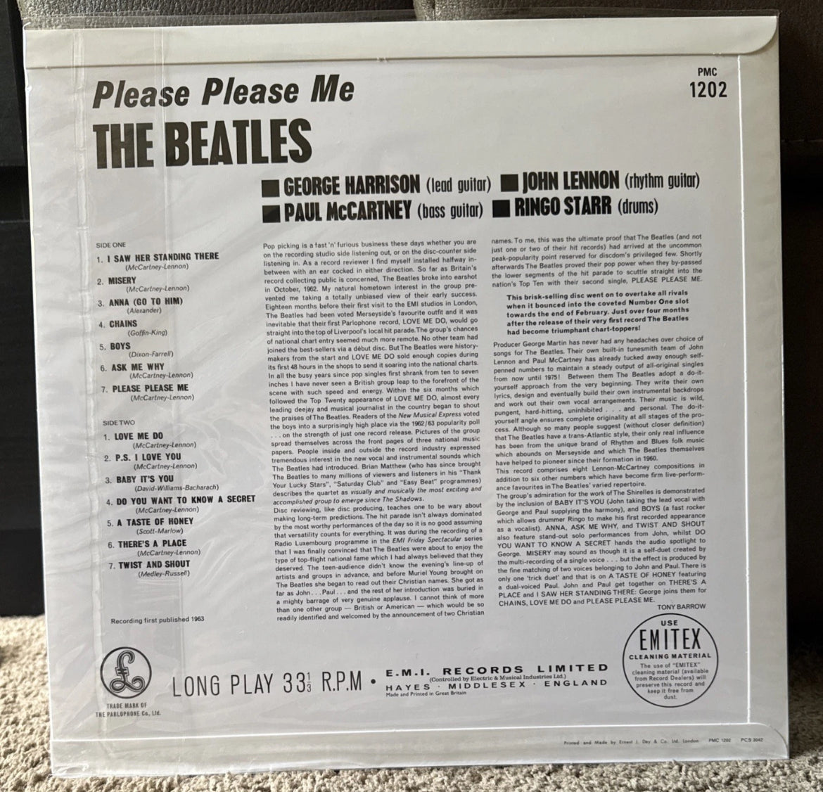 THE BEATLES IN MONO Please Please Me MONO, 180g VINYL LP from 2025 Mono Box Set - Spin City Records