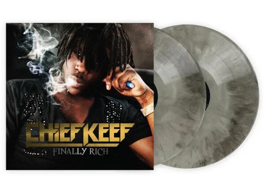 Chief Keef ‎- Finally Rich VMP Exclusive Grey Black Smoke Swirl Vinyl 2LP