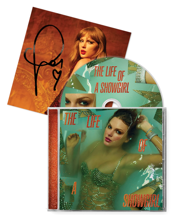 TAYLOR SWIFT - THE LIFE OF A SHOWGIRL CD + HAND SIGNED PHOTO 3