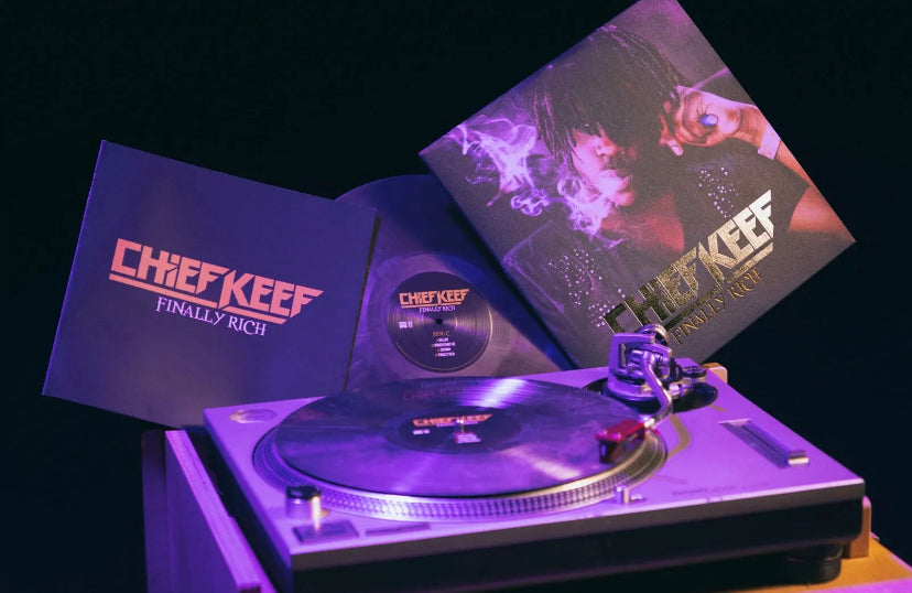 Chief Keef ‎- Finally Rich VMP Exclusive Grey Black Smoke Swirl Vinyl 2LP - Spin City Records