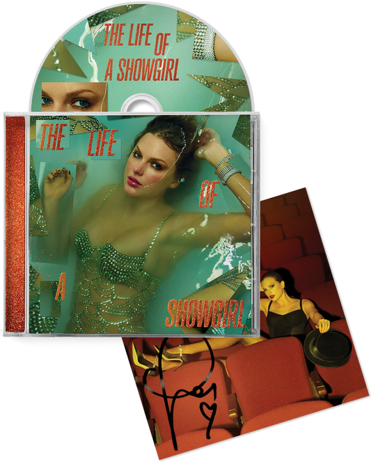TAYLOR SWIFT - THE LIFE OF A SHOWGIRL CD + HAND SIGNED PHOTO 4