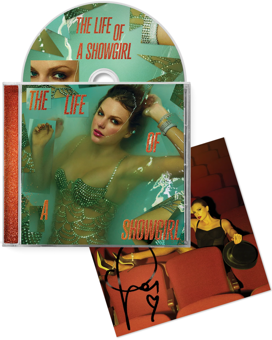 TAYLOR SWIFT - THE LIFE OF A SHOWGIRL CD + HAND SIGNED PHOTO 4