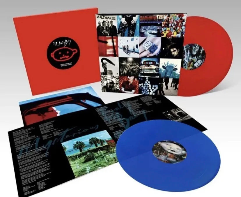 U2: Achtung Baby 30th Anniversary Limited Edition Red/Blue Color Vinyl 2LP NEW - Spin City Records