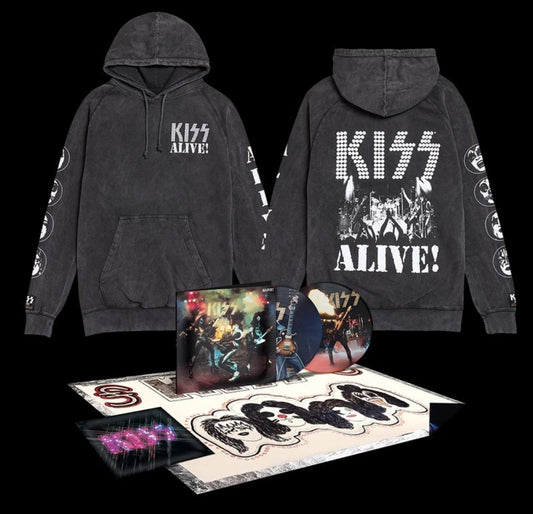 KISS Alive! 50th Anniversary Deluxe Picture Disc + Sweatshirt Large - Spin City Records