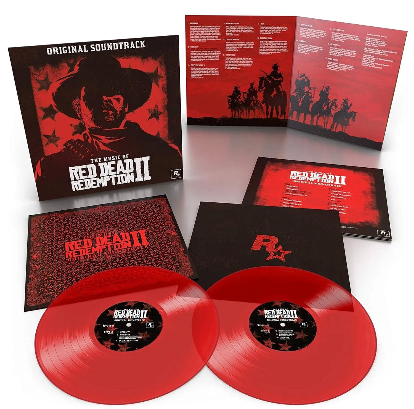 The Music Of Red Dead Redemption 2 Soundtrack Transparent Red Vinyl 2xLP - Spin City Records