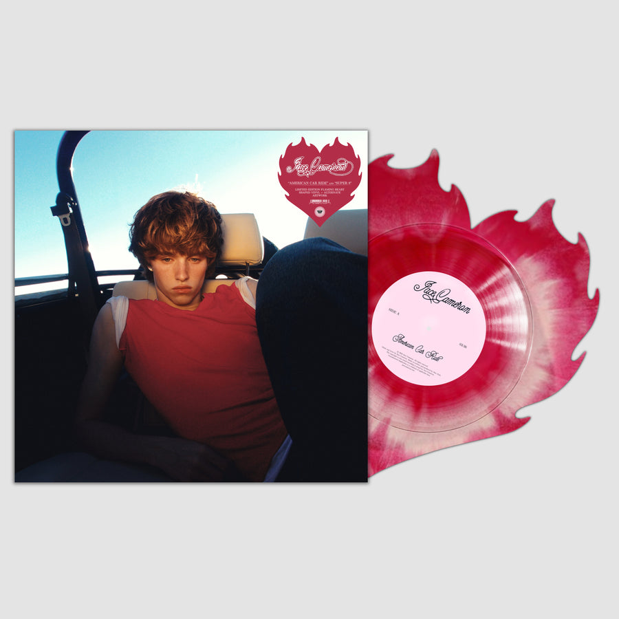 Jace Cameron VV Exclusive American Car Ride / Super 8 Flaming Heart Shaped Vinyl With Signed Poster Preorder