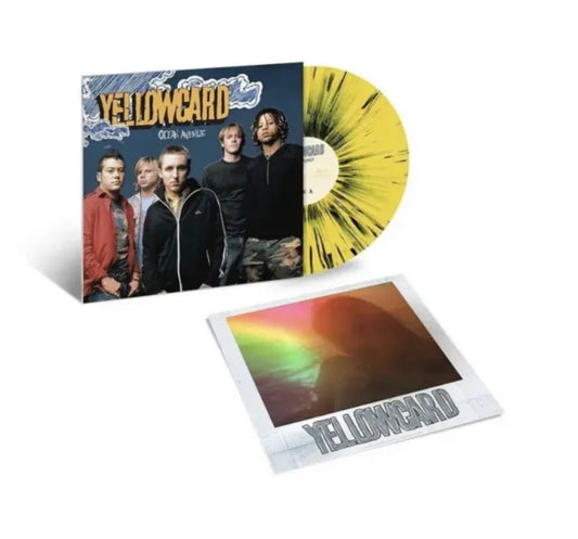 Yellowcard - Ocean Avenue Limited Edition Yellow Black Splatter Colored Vinyl LP - Spin City Records