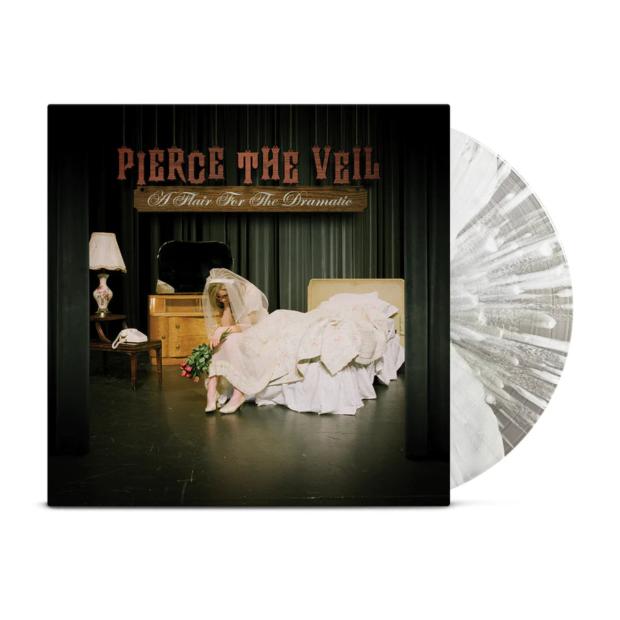 Pierce The Veil A Flair For The Dramatic Cloudy Clear White Butterfly Splatter Vinyl