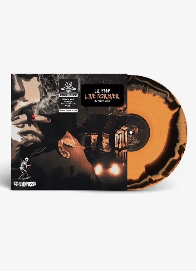 LiL Peep Live Forever Exclusive Black & Orange Vinyl Limited ONLY 1000 - Spin City Records