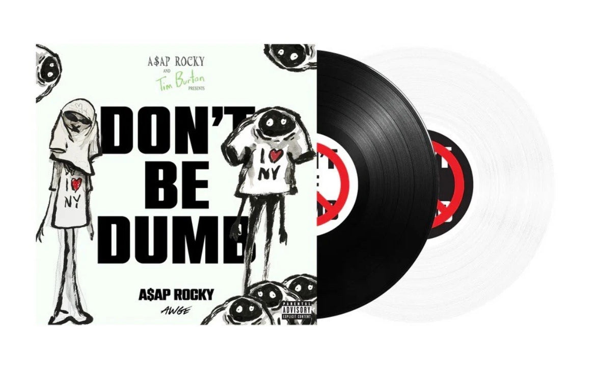ASAP ROCKY DONT BE DUMB SHIRTHEAD SIGNED 2 DISC VINYL LP