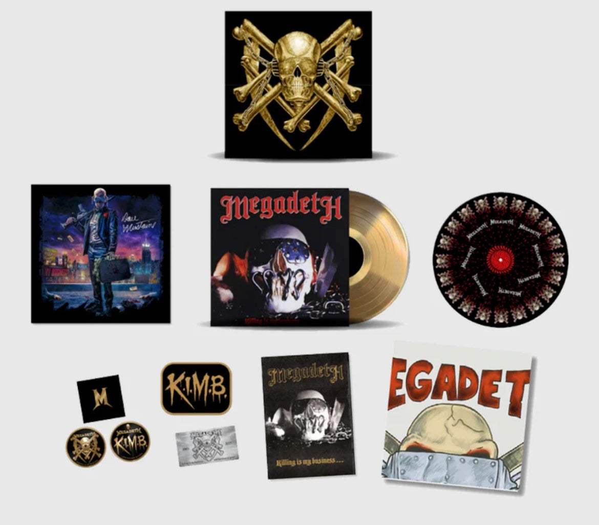 Megadeth Killing Is My Business 40th Anniversary GOLD VINYL Boxset x/350 SIGNED - Spin City Records