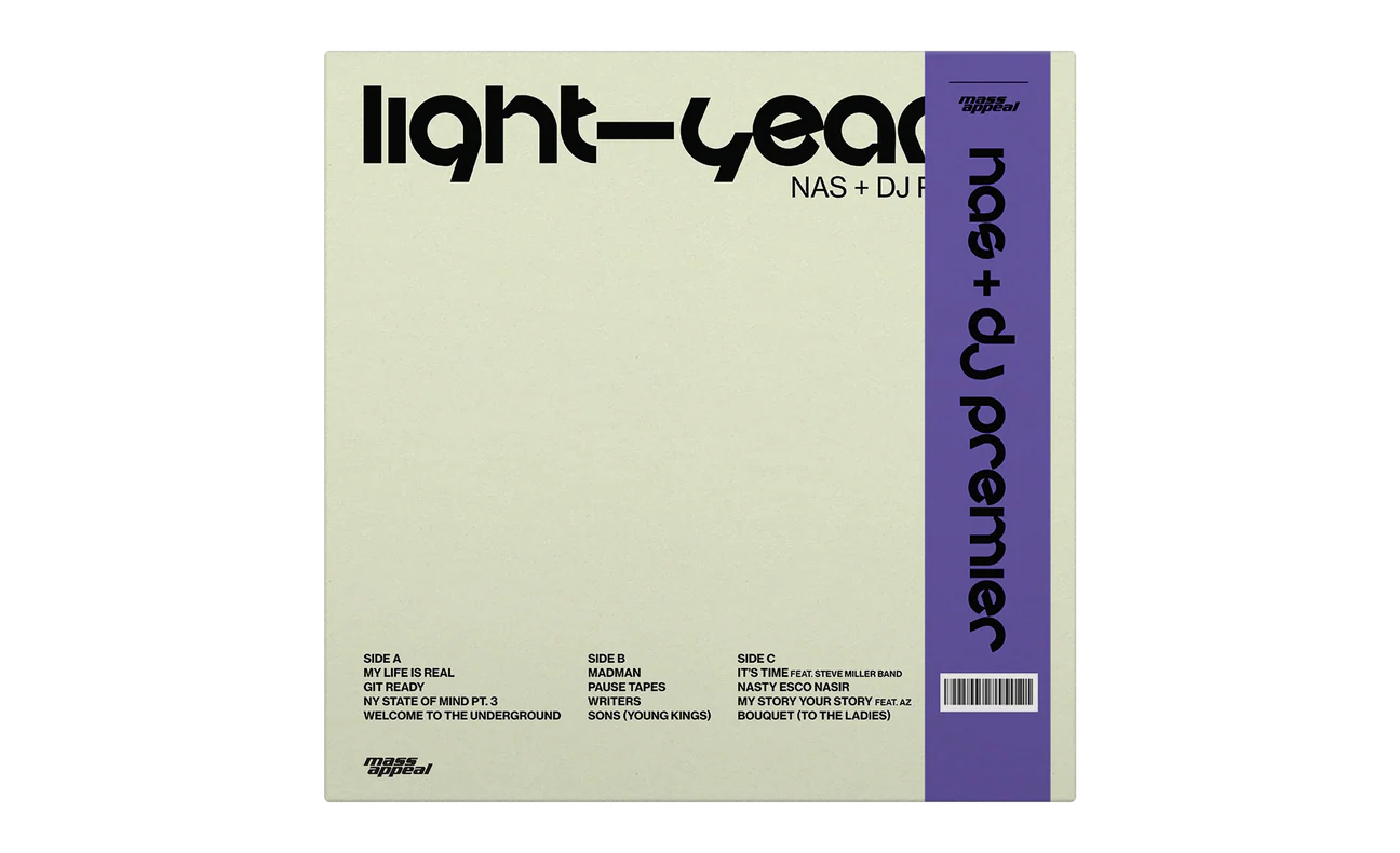 Nas & DJ Premier - Light-Years 2xLP Vinyl Limited Edition Signed Refraction Variant /500 Preorder - Spin City Records