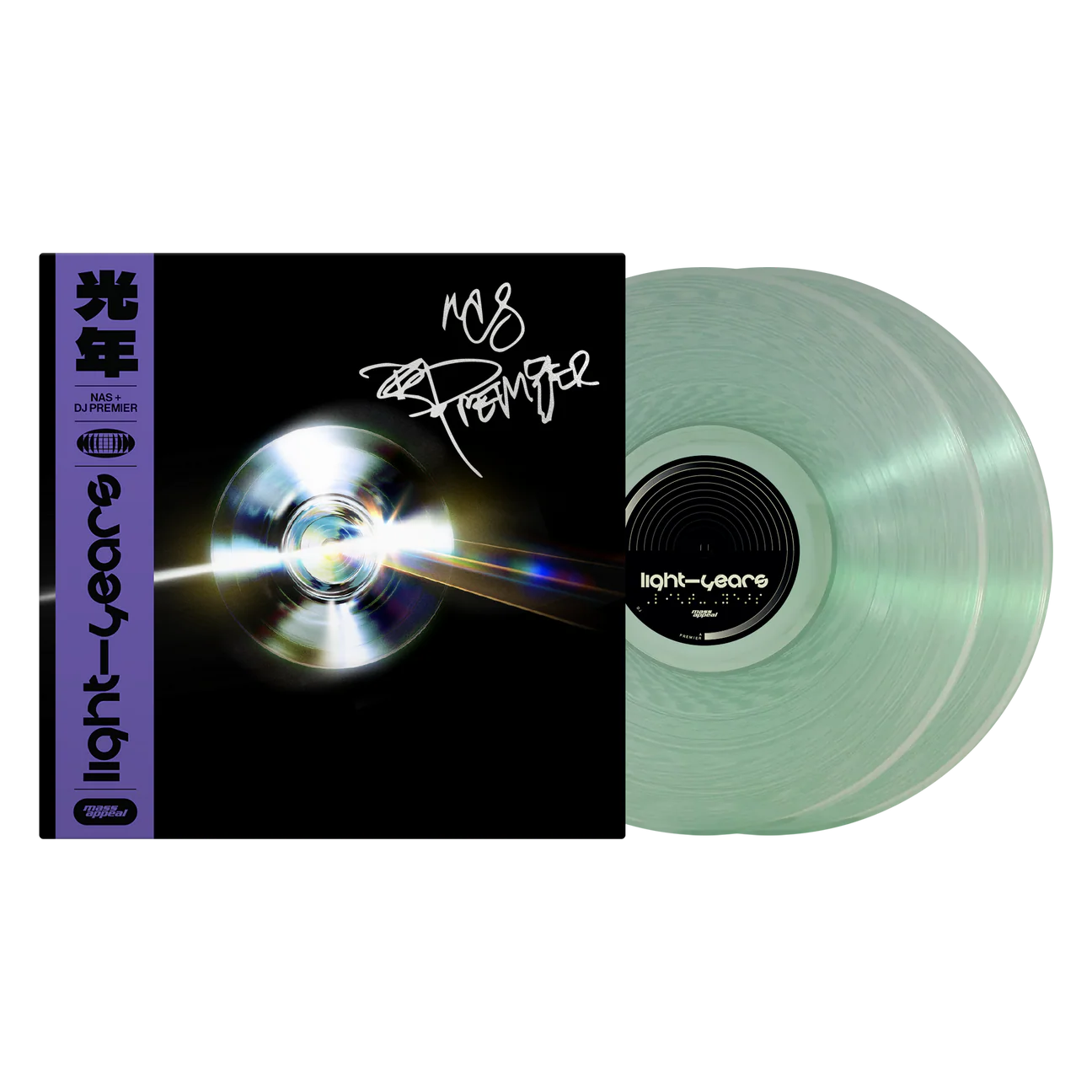 Nas & DJ Premier - Light-Years 2xLP Vinyl Limited Edition Signed Refraction Variant /500 Preorder - Spin City Records