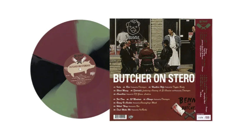 BENNY THE BUTCHER Butcher on Steroids Twisted Colored Vinyl LP /333 - Spin City Records
