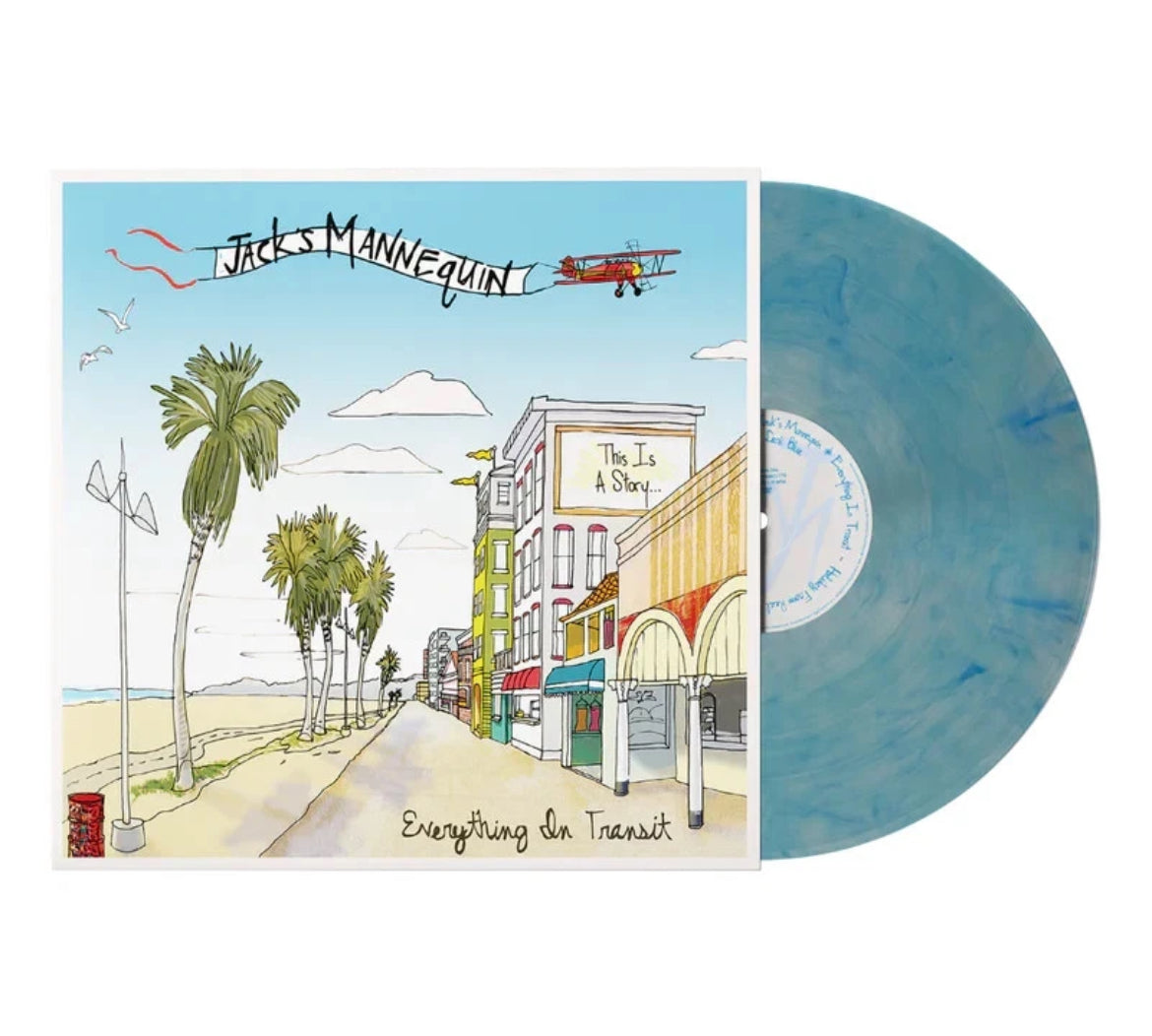 Jack's Mannequin - Everything in Transit Blue Smoke SIGNED Mcmahon vinyl - Spin City Records