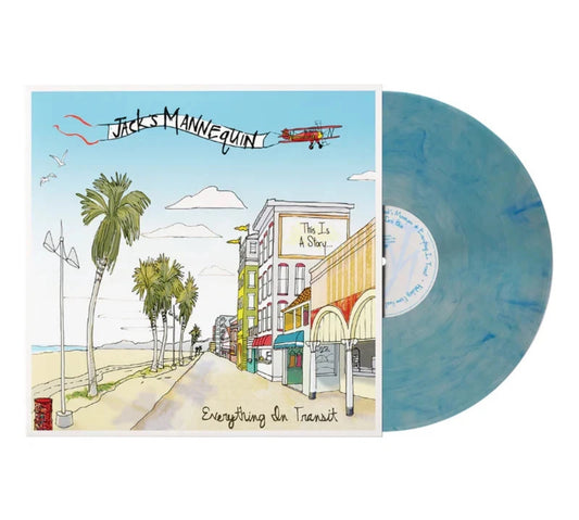 Jack's Mannequin - Everything in Transit Blue Smoke SIGNED Mcmahon vinyl - Spin City Records