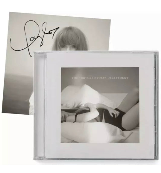 Taylor Swift Signed CD The Tortured Poets Department TTPD - Spin City Records