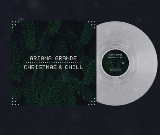 Ariana Grande Christmas & Chill 10th Anniversary LP - Clear w/ Snowflake Etching