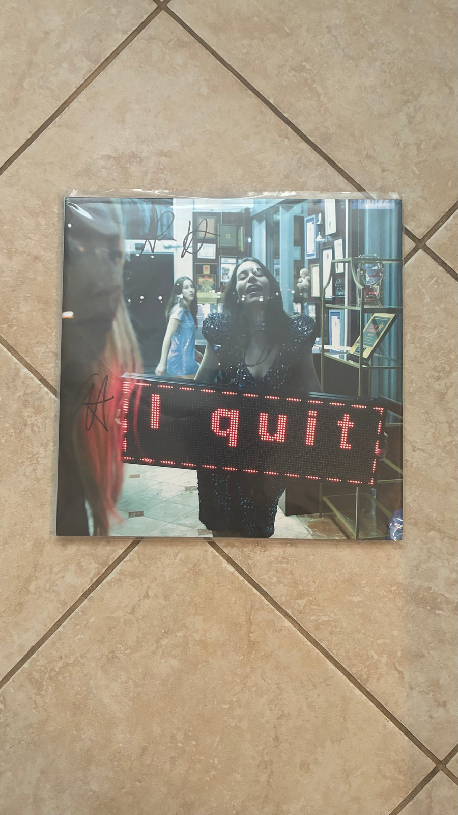 Haim I Quit Vinyl 2LP COVER Signed Light Blue Indie Exclusive Brand New