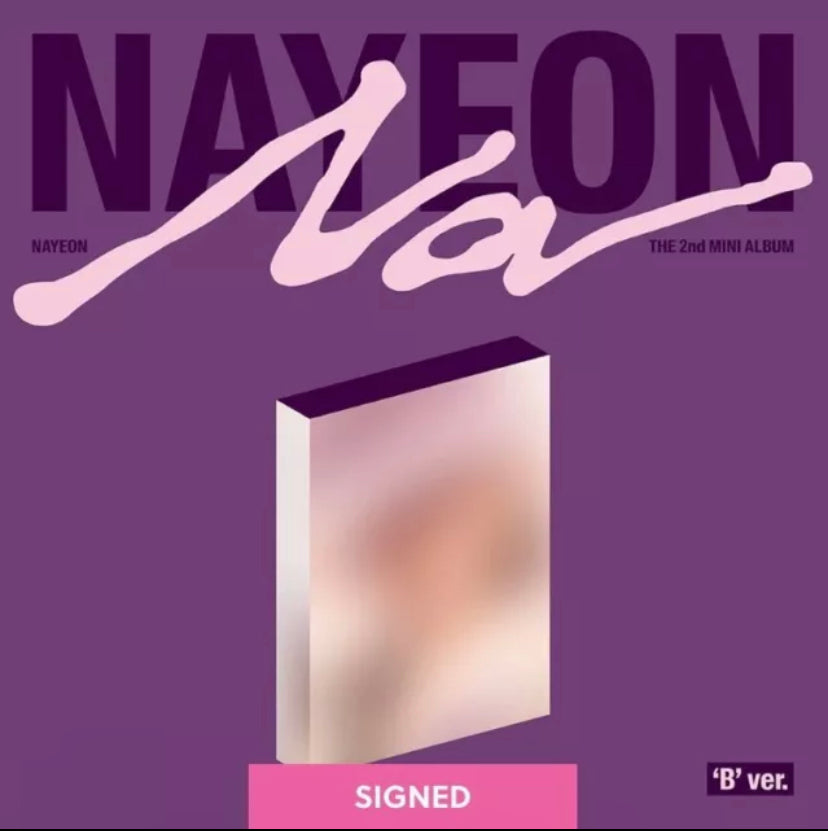 Nayeon Twice Na B Ver. Purple CD The 2nd Mini Album SIGNED