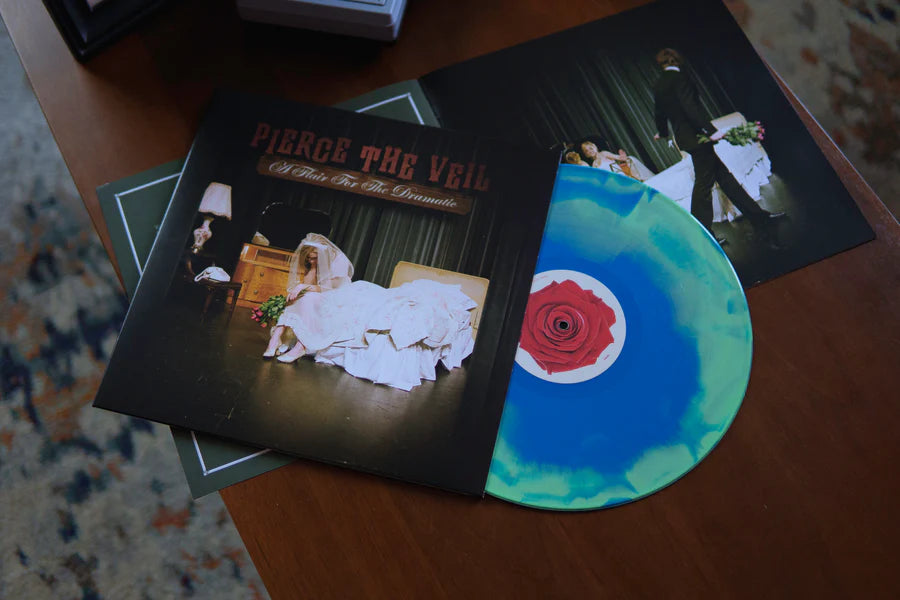 Pierce The Veil A FLAIR FOR THE DRAMATIC BLUE & GREEN MIX VINYL LP - Spin City Records