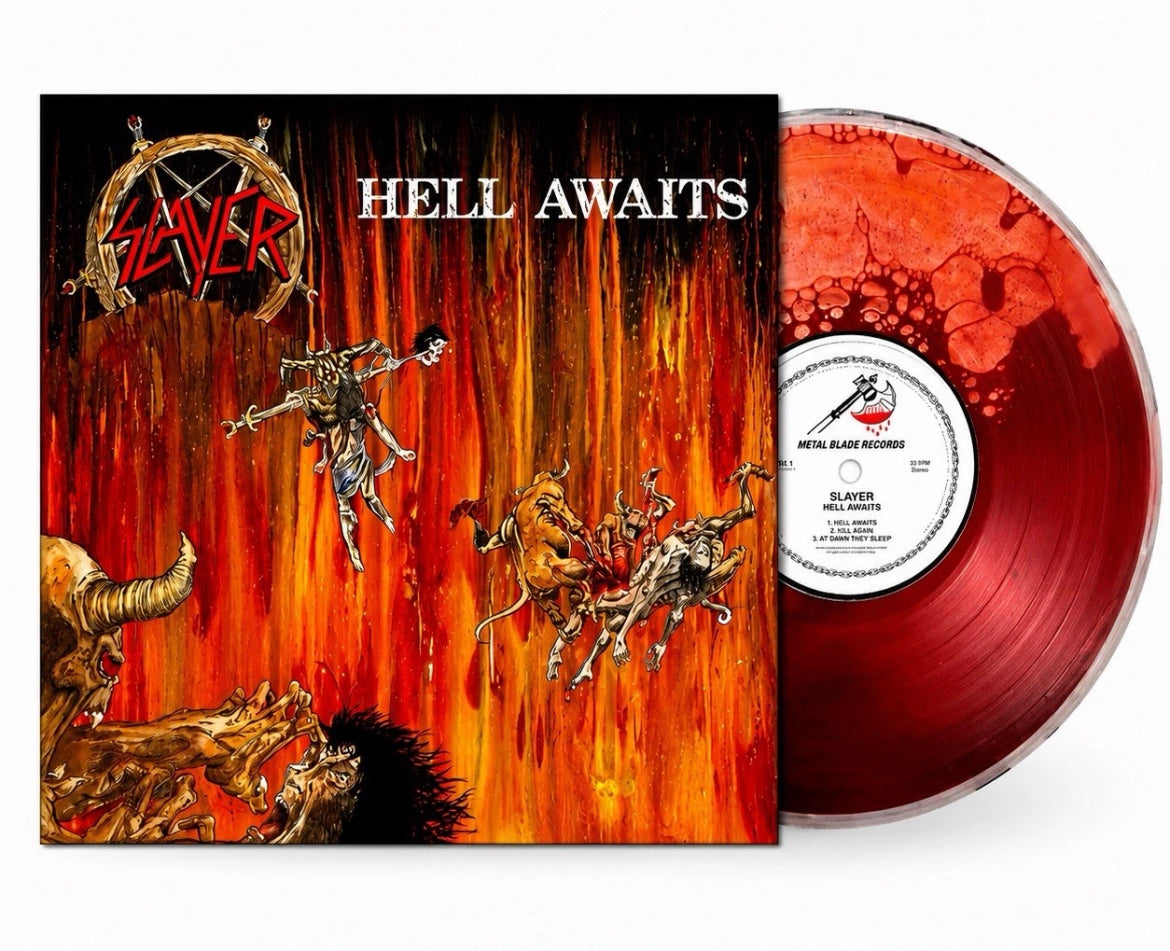 SLAYER Hell Awaits 40th Anniversary BLOOD FILLED Vinyl LP /666 - Spin City Records