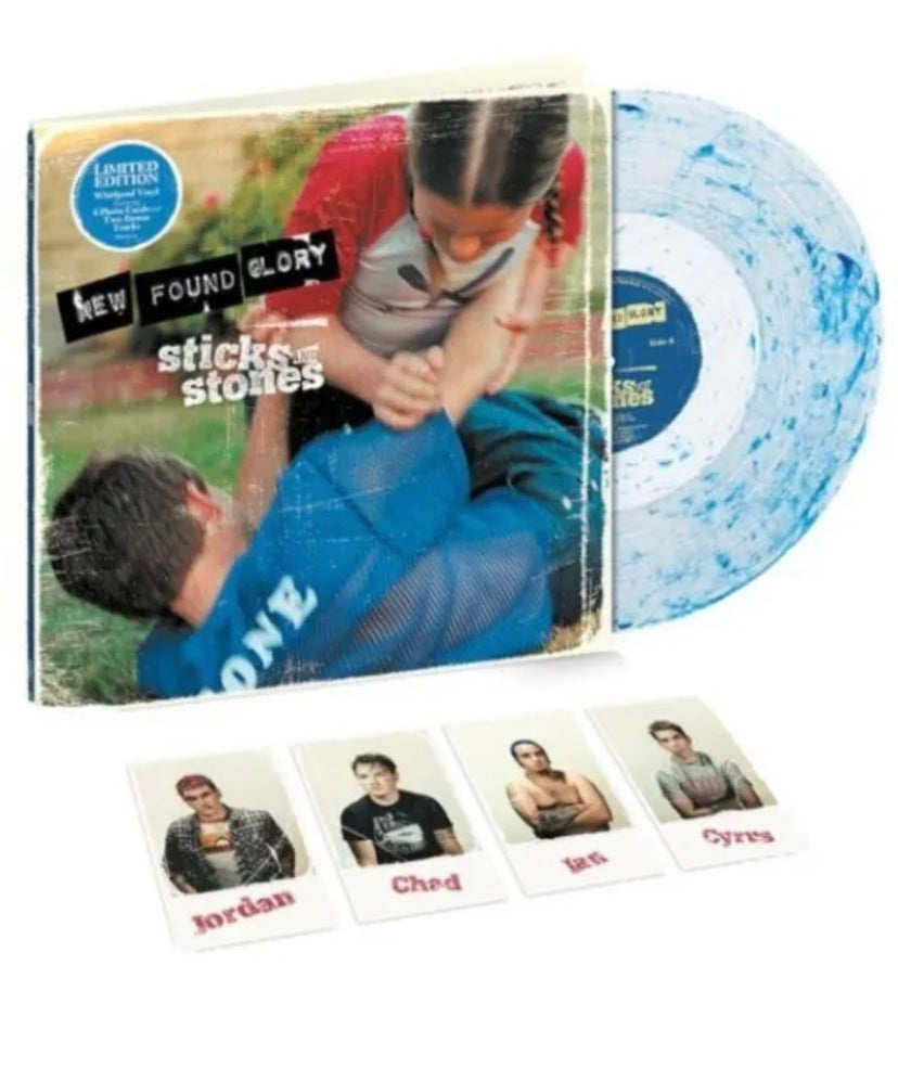 NEW FOUND GLORY - Sticks and Stones Blue Whirlpool Splatter Vinyl - Spin City Records