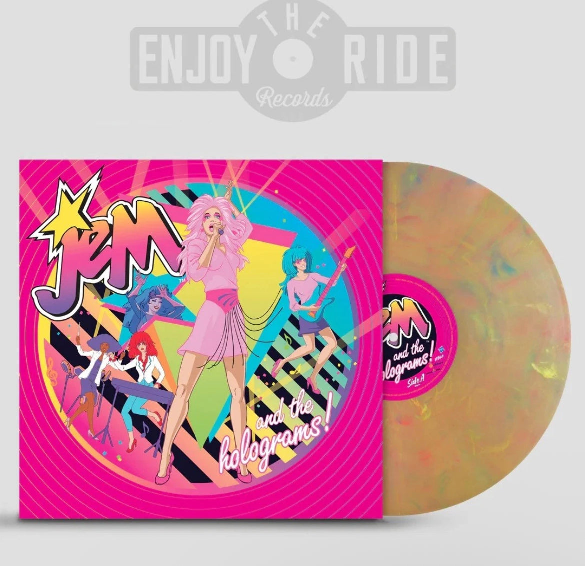JEM AND THE HOLOGRAMS! - 40th ANNIVERSARY - ETR - SWIRL COLORED VINYL LP - Spin City Records