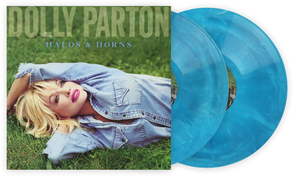 Dolly Parton Halos & Horns 2LP Exclusive Blue Galaxy Vinyl Limited Edition