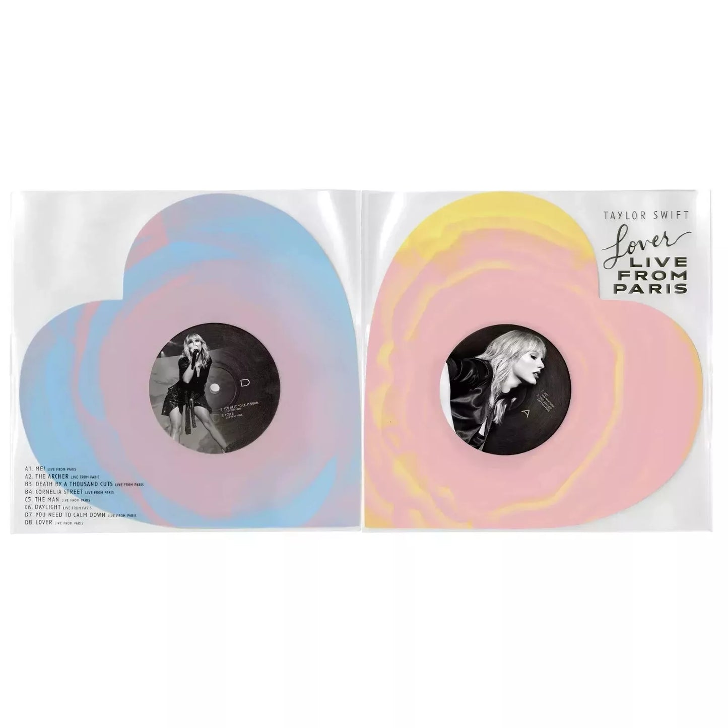 Taylor Swift - Lover Live From Paris Heart Shaped Vinyl