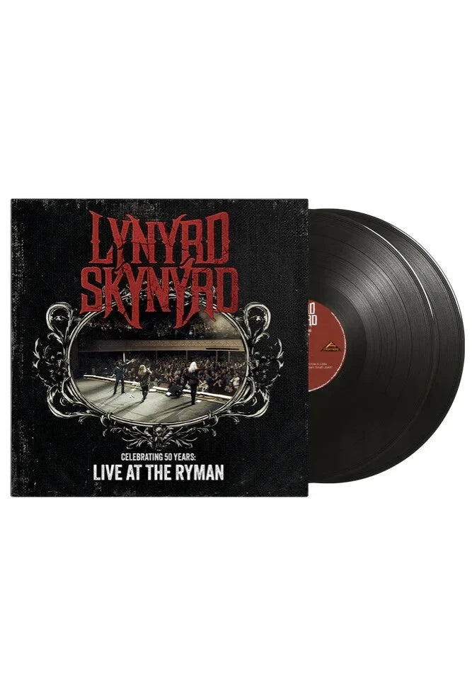 Lynyrd Skynyrd SIGNED 2LP Live At The Ryman Black Autographed Vinyl