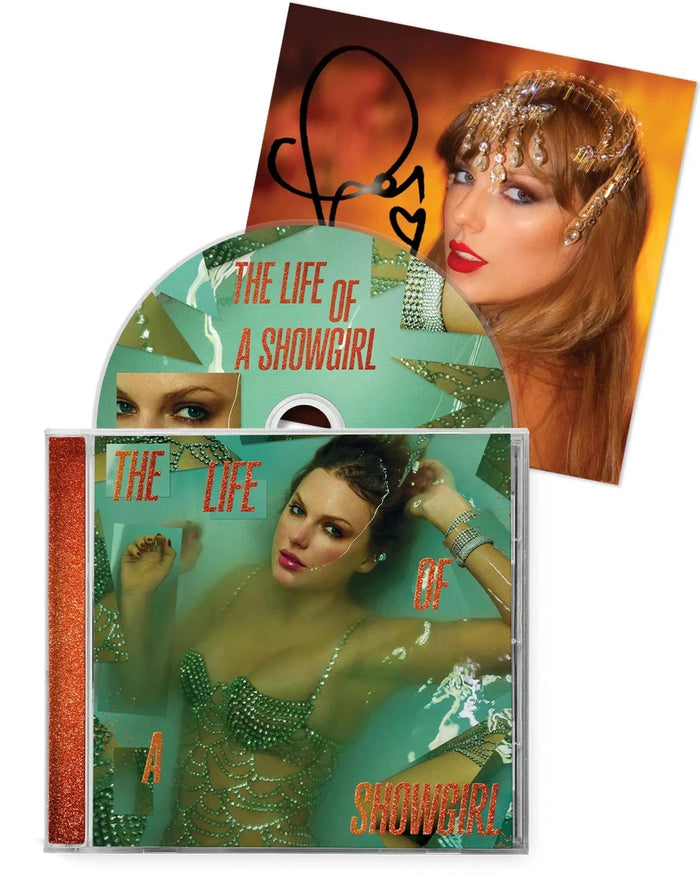 Taylor Swift - The Life of a Showgirl CD + Hand Signed Photo 1
