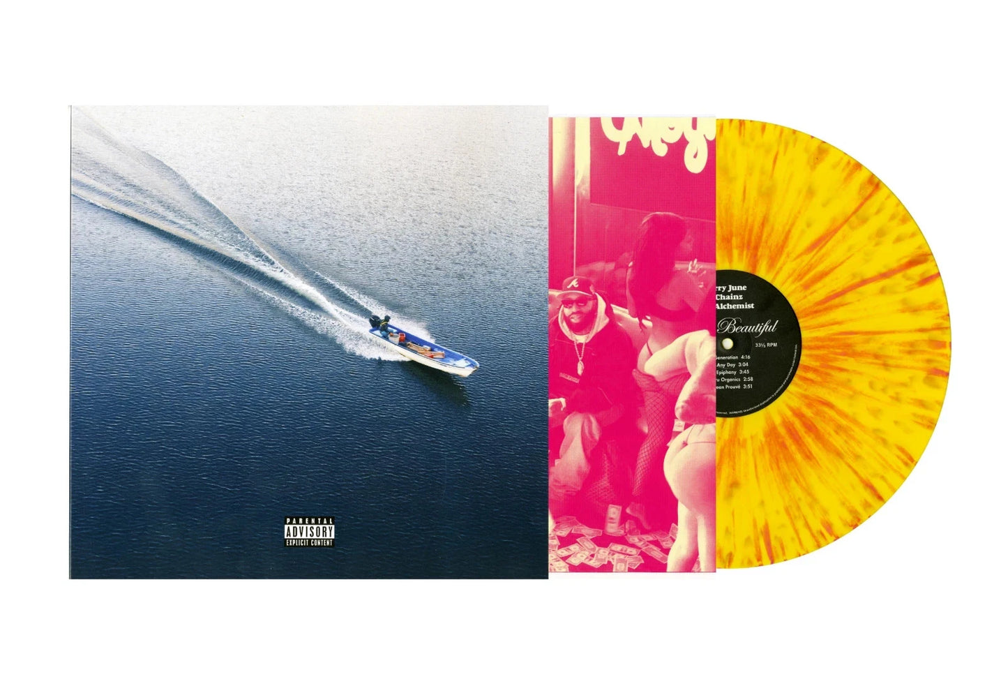 LARRY JUNE 2 CHAINZ THE ALCHEMIST Life Is Beautiful GetOnDown Vinyl /500 - Spin City Records