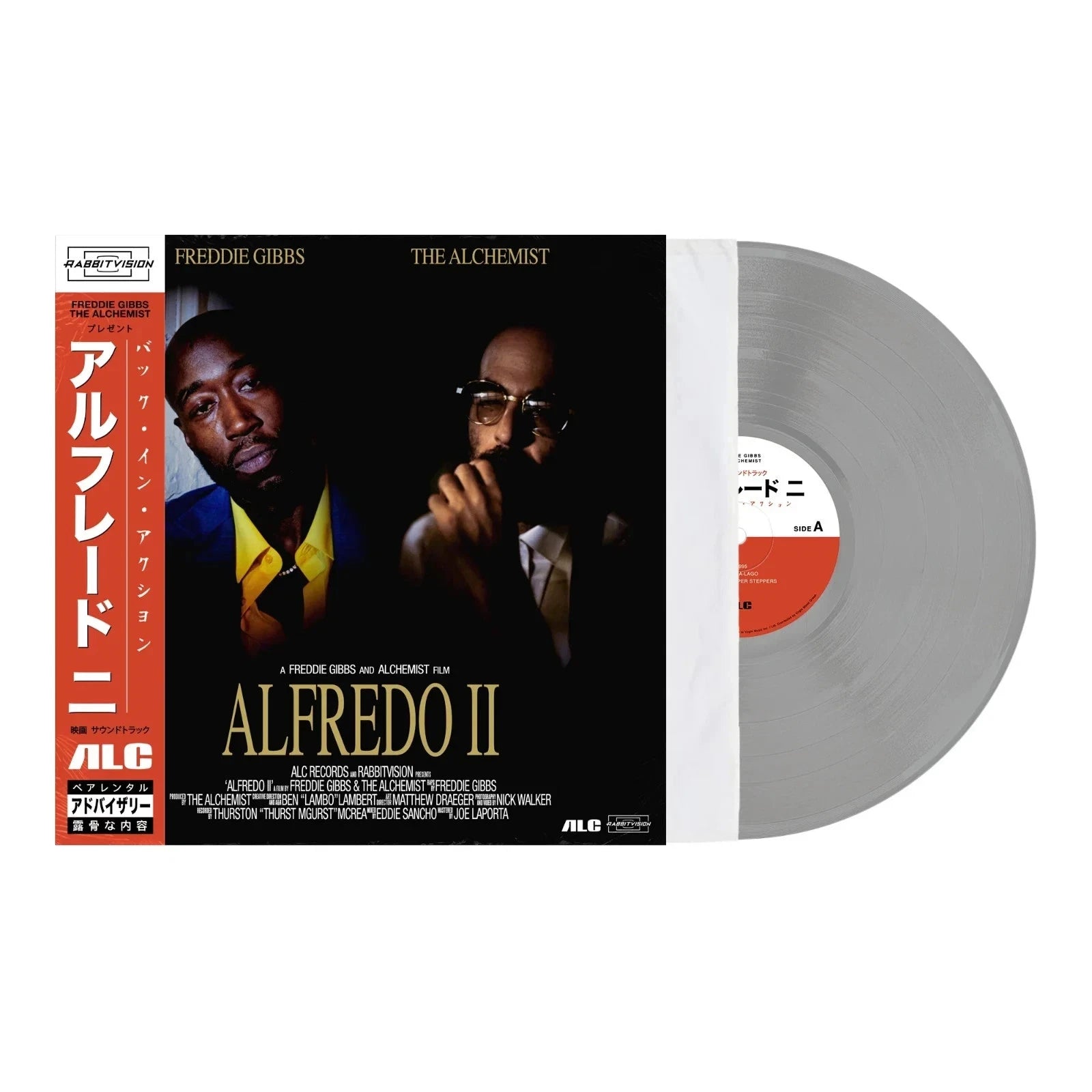 Freddie Gibbs & Alchemist - Alfredo 2 Laser Disc Cover Silver 2LP + Comic Book - Spin City Records