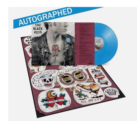 THE BLACK KEYS No Rain, No Flowers LP AUTOGRAPHED SIGNED Sky Blue Vinyl - Spin City Records